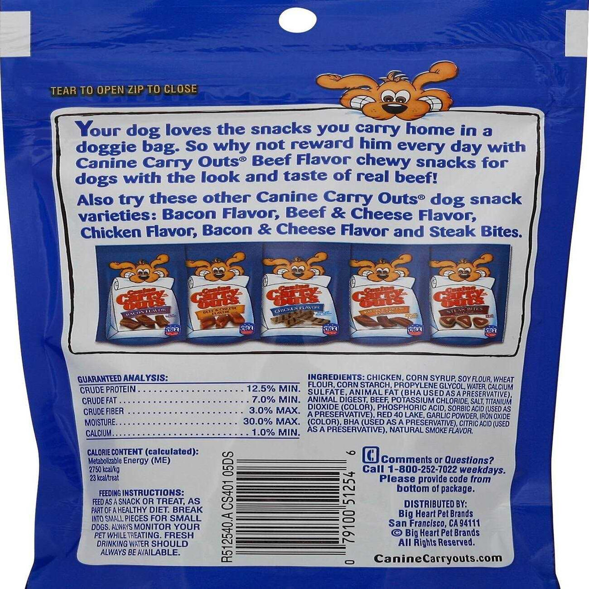 Beef Dog Canine Carry Outs N305