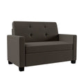 Gray Linen Loveseat Sleeper Sofa A332