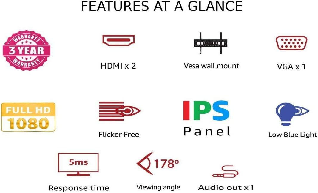 27 Inch 1080P 75 Hz 1ms Monitor J54540