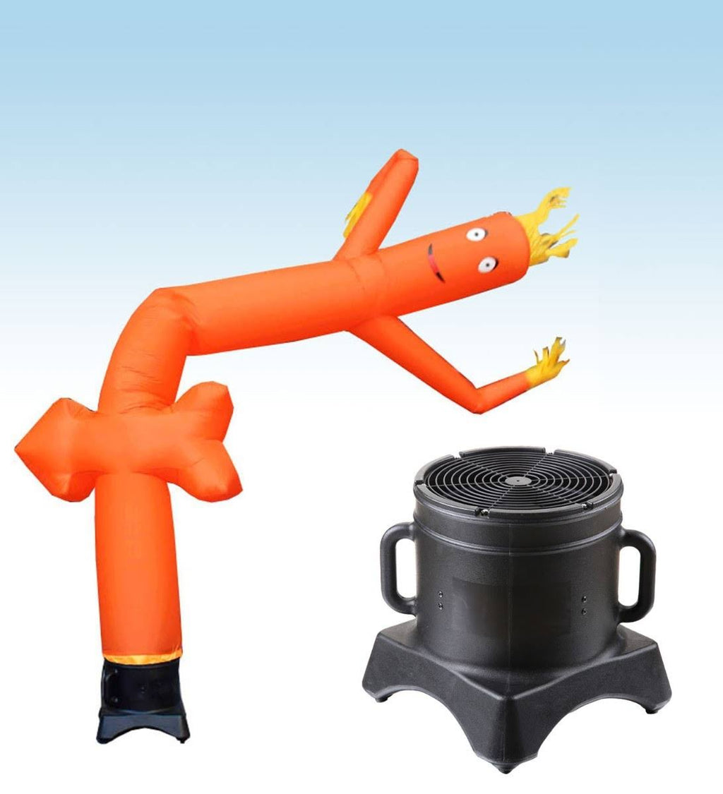 Orange Arrow Inflatable Tube Man with Blower D42141