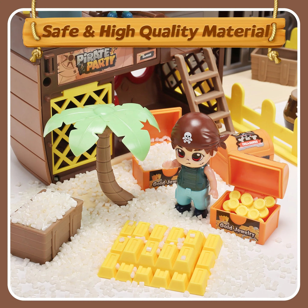 Brown Pirate Boat Toys G45936