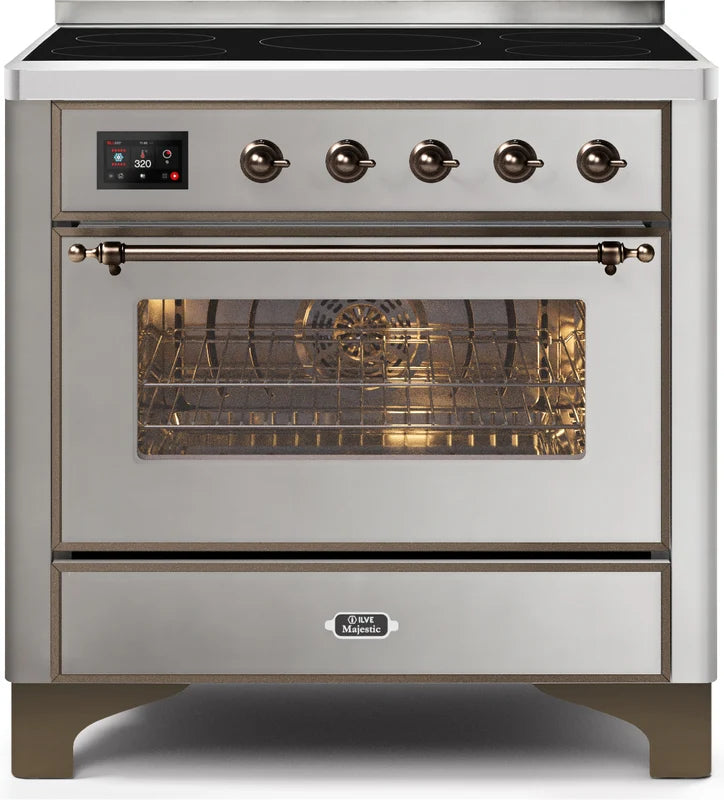 36 Induction Range with Electric Oven in Stainless Steel W480