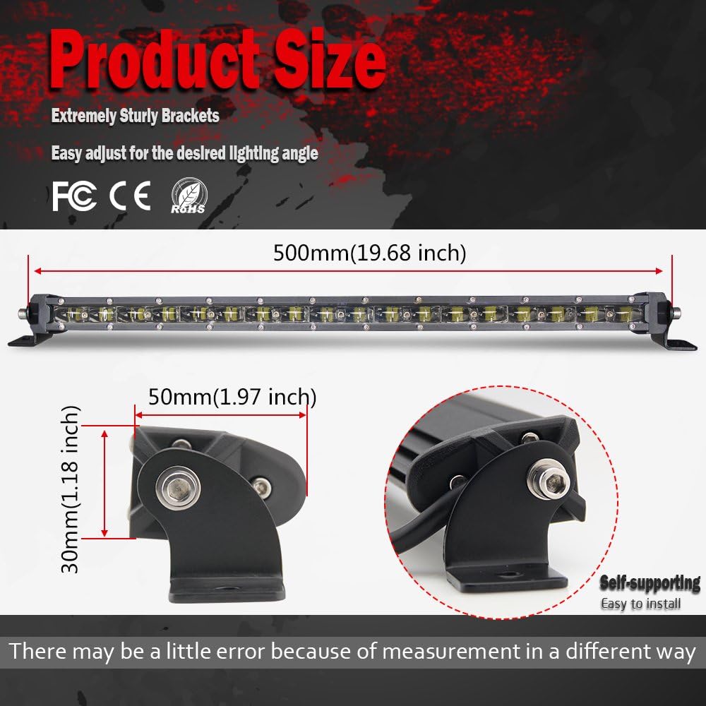 20 inch 90W Single Row LED Light Bar Y2137