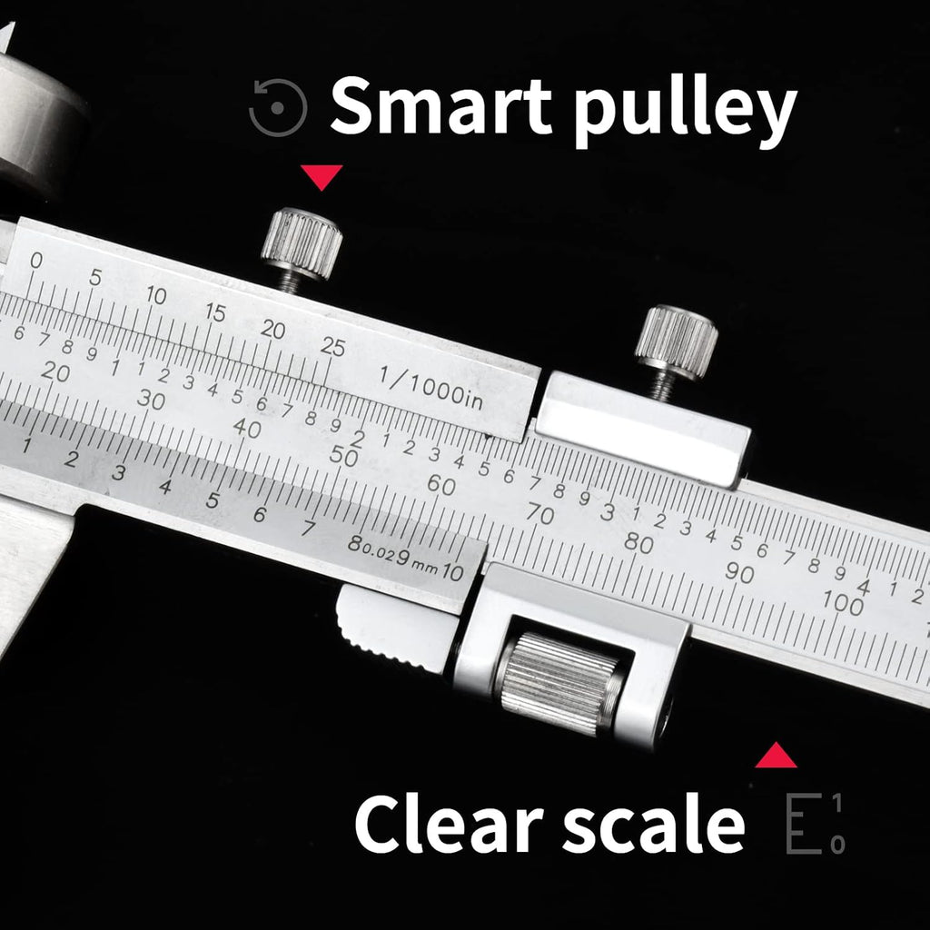Stainless Steel Precision Vernier Caliper with Fine Adjustment C6483