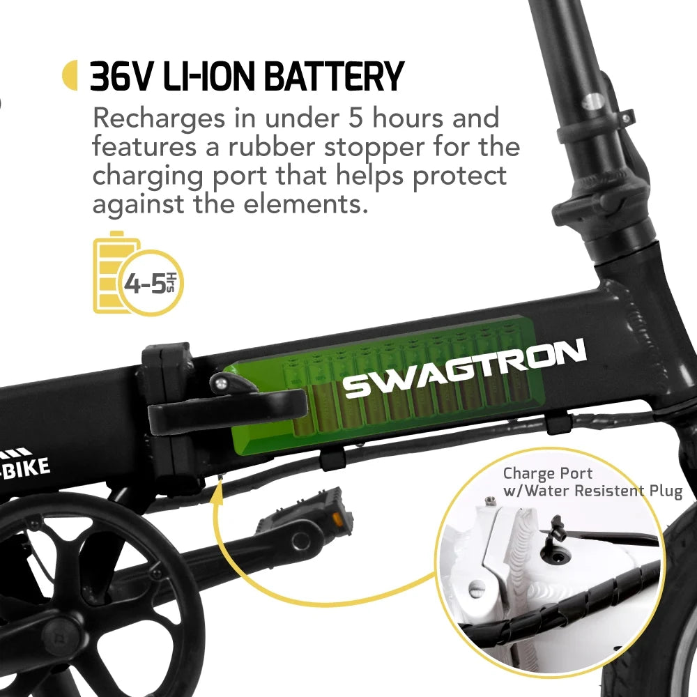 Lightweight Folding Electric Bike 14" 36V 250W with Pedals V627
