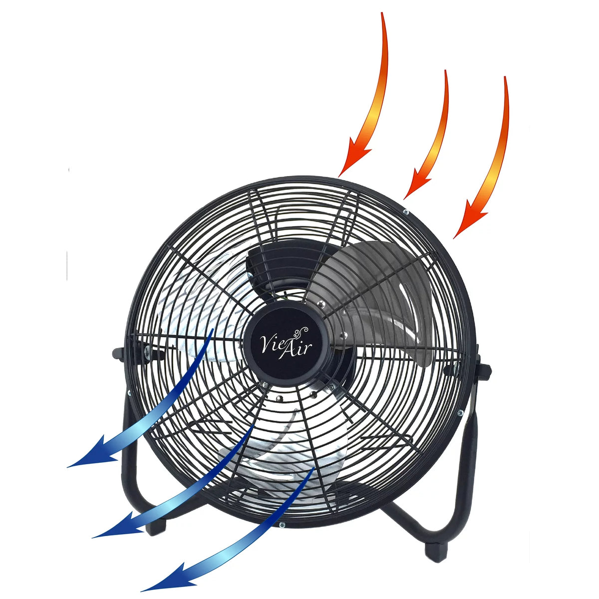 20 Industrial Tilting High Velocity 3 Speed Metal Floor Fan X27891