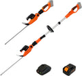 Cordless Telescopic Electric Hedge Trimmer with 20V 4.0Ah Battery and Charger F460976