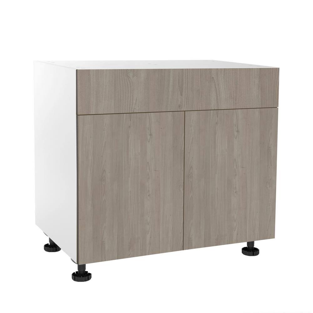 Grey Nordic 30 in. x 34.5 in. x 24 in. Sink Base Cabinet T2699