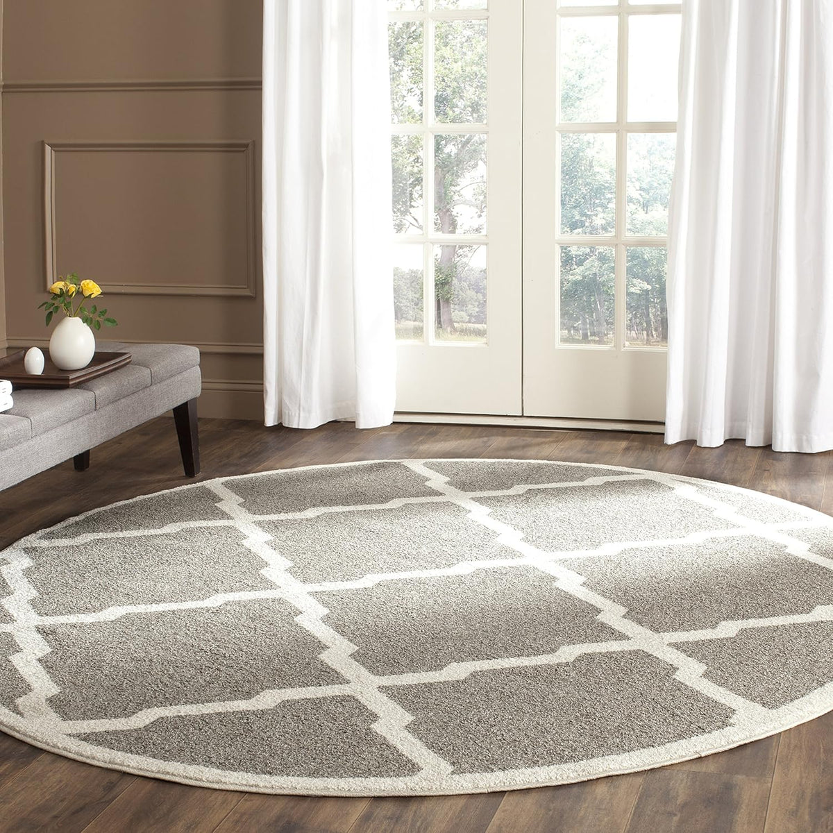 Wheat Beige Moroccan Trellis Runner V394