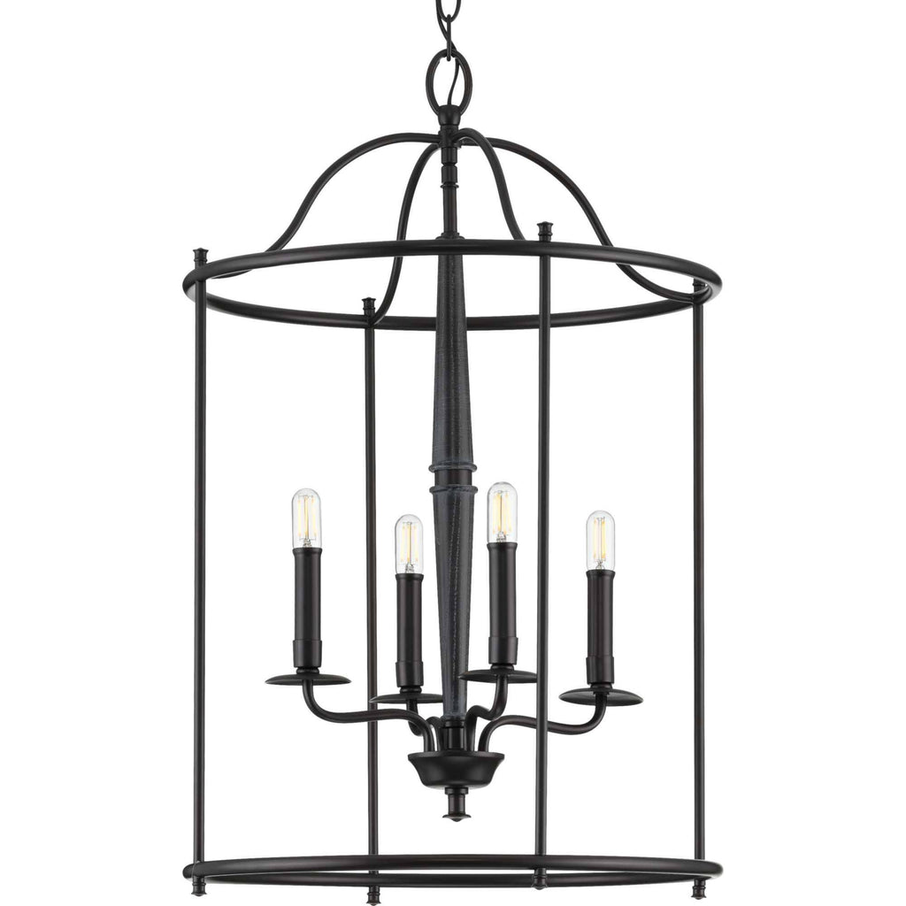 Four-Light Black Medium Foyer U9948