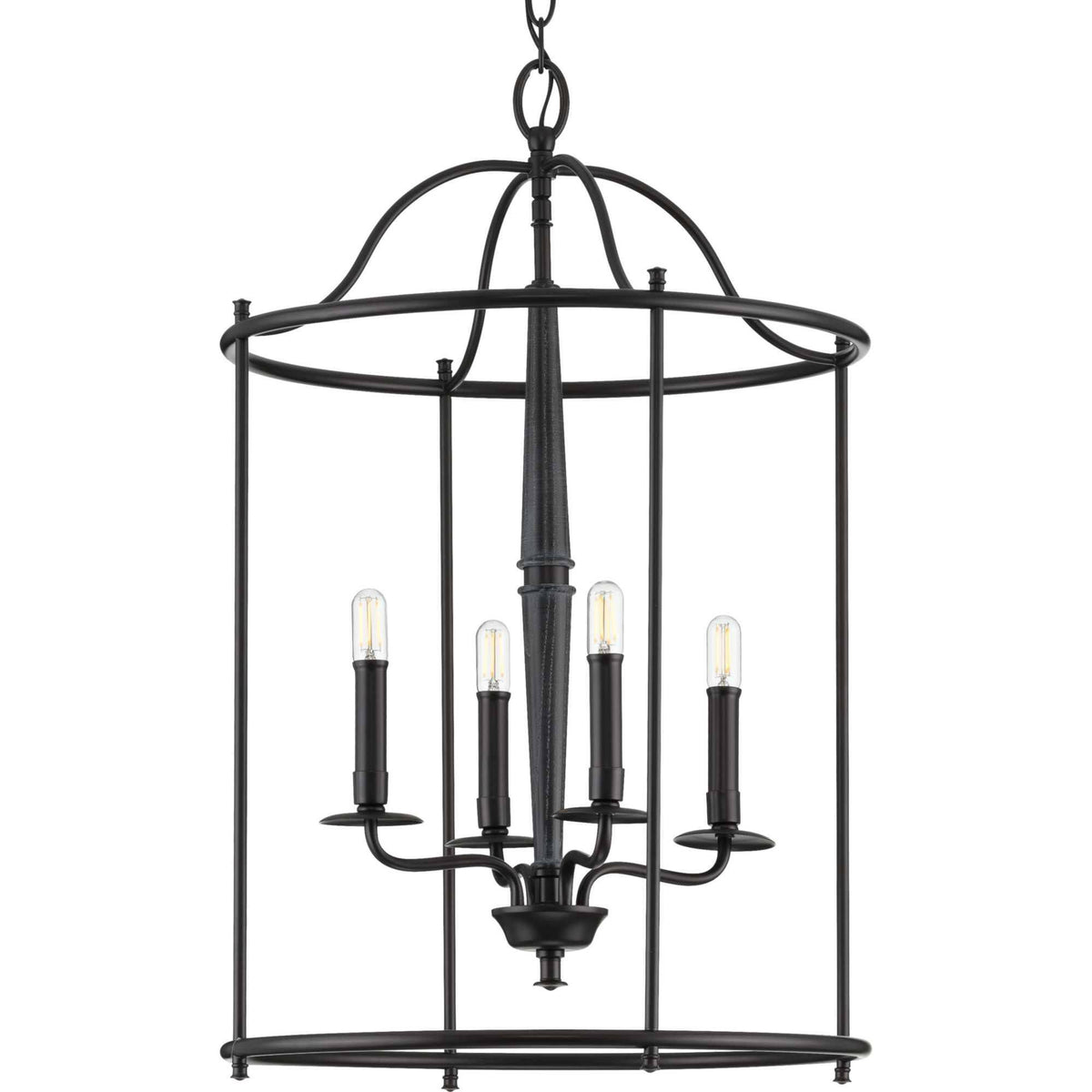 Four-Light Black Medium Foyer U9948