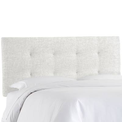 Twin White Upholstered Panel Headboard U114