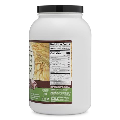 Chocolate Rice Protein Powder, 3 Lb A95027