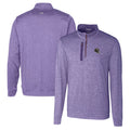 Men's Purple Heathered Quarter-Zip Pullover Top K9009