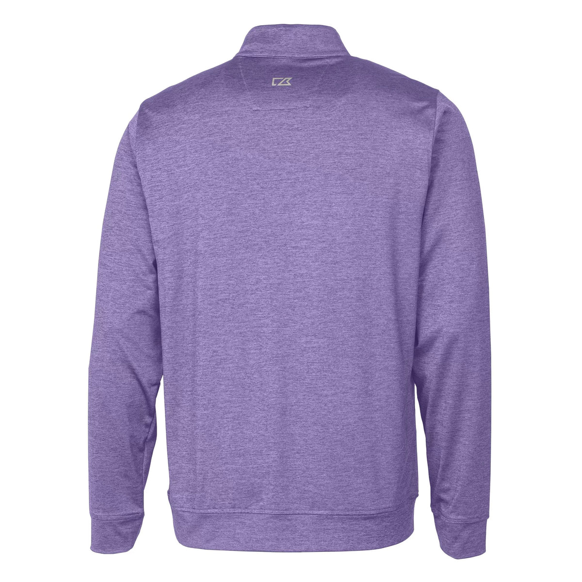 Men's Purple Heathered Quarter-Zip Pullover Top K9009