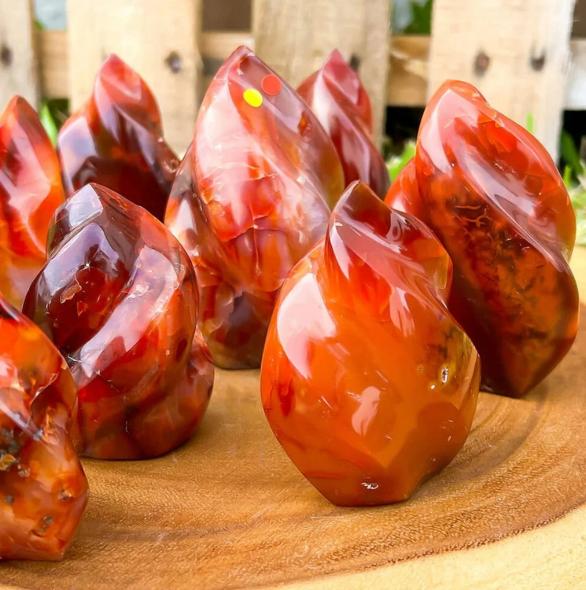 Red Agate Crystal Tower O985