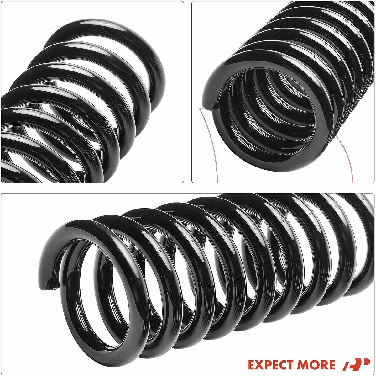 2Pcs Rear Left and Right Suspension Coil Spring Set T88010