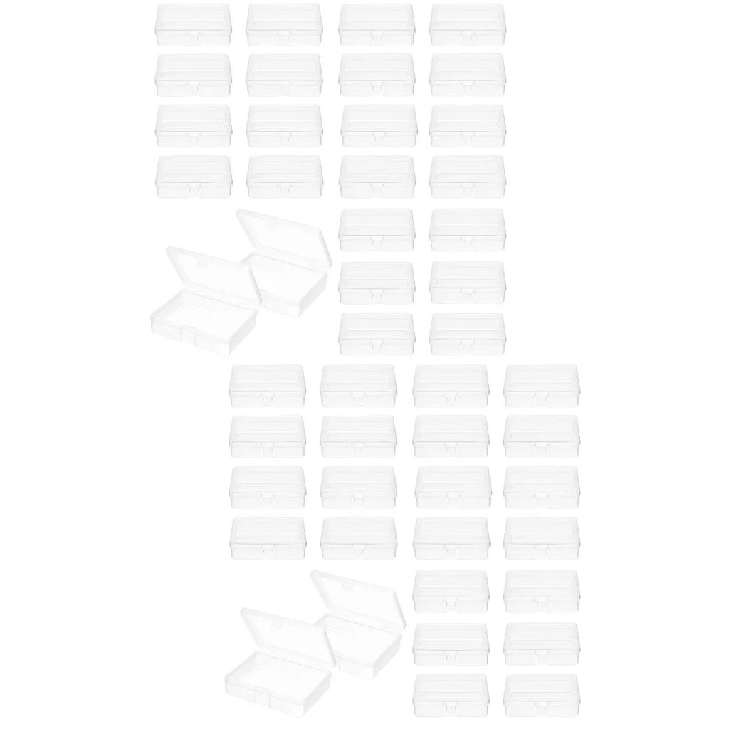 48 Pcs Clear Plastic Storage Boxes E1765