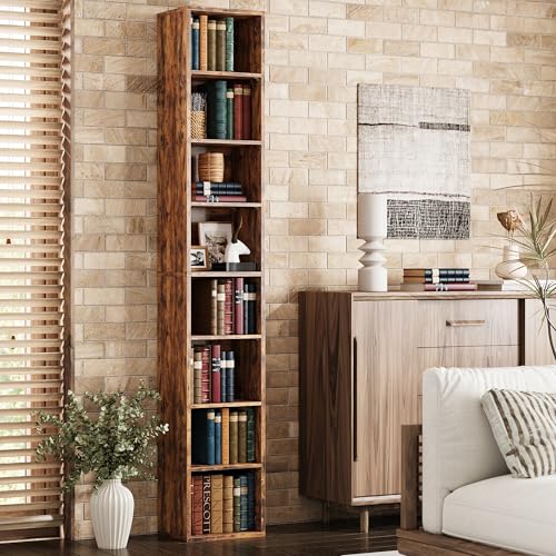 Tall Narrow 8 Tiers Bookshelf J807