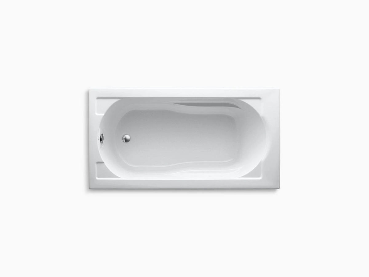 60 In. x 32 In. Drop-In Bath with Reversible Drain B2810