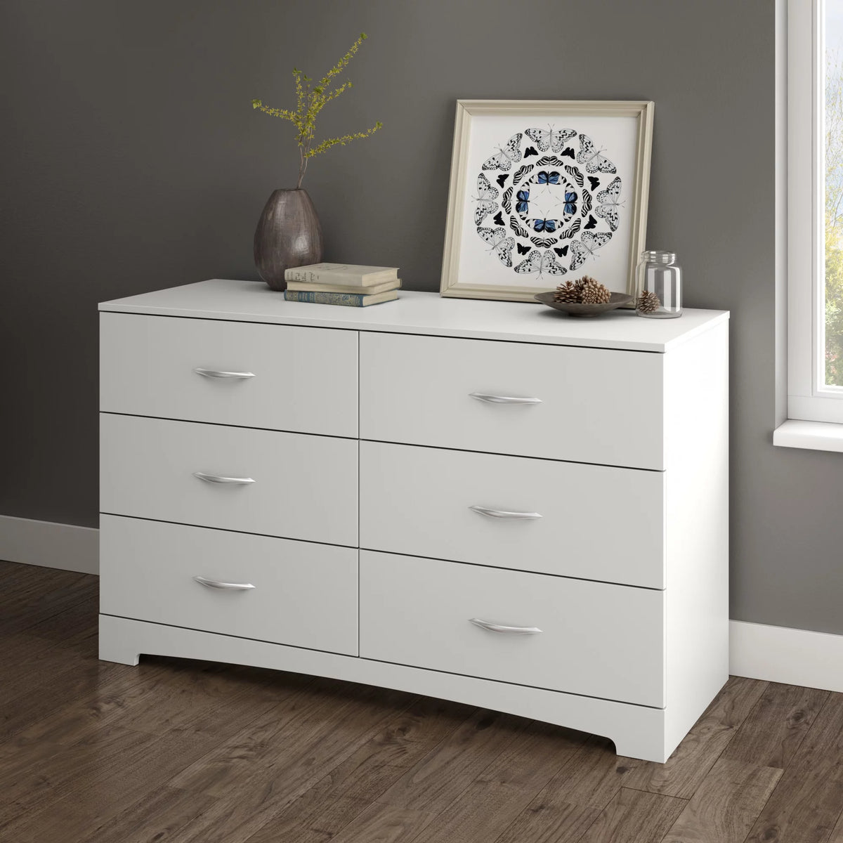 Gray Oak Dresser X8484