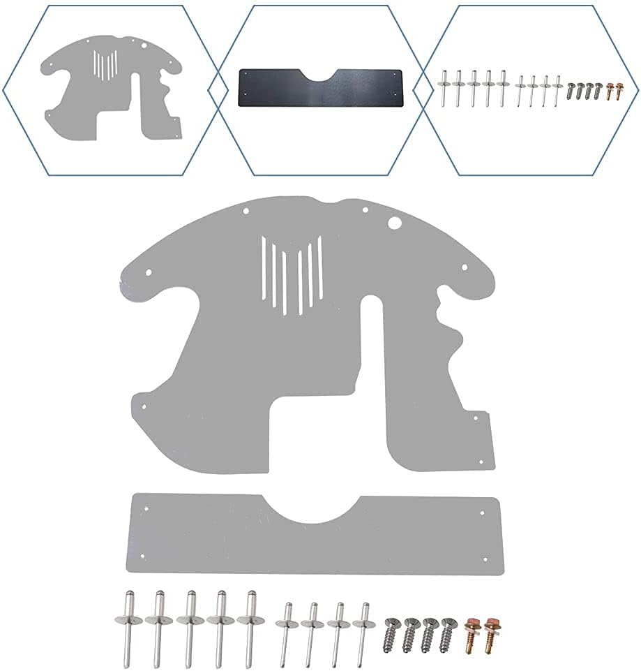 Catalytic Converter Protection Shield Aluminum Anti Theft Shield Car Security Silver A2367