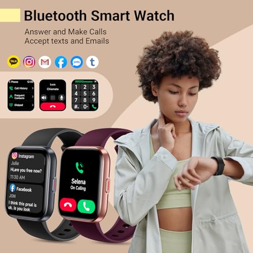 1.8'' Fitness Tracker Smart Watch Black B85628