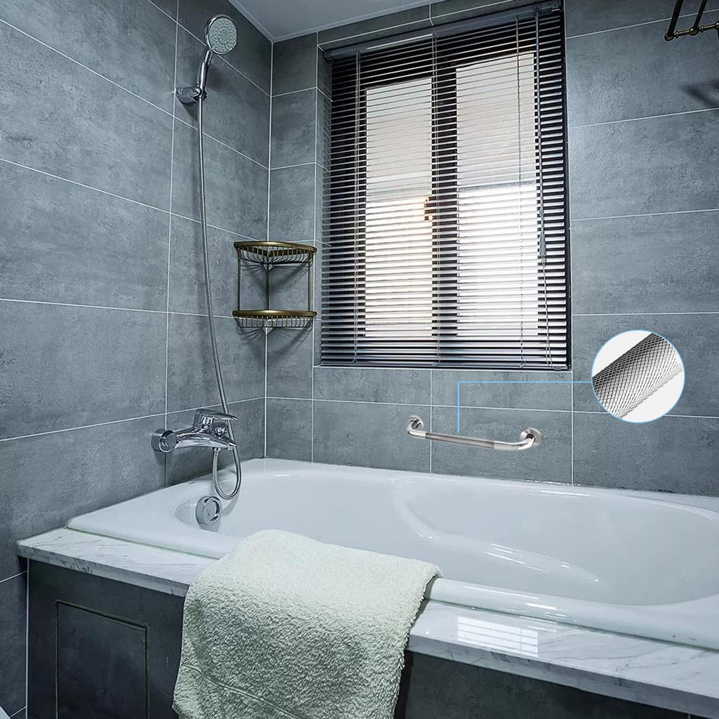 12 Inch Chrome Stainless Steel Shower Grab Bars N416877