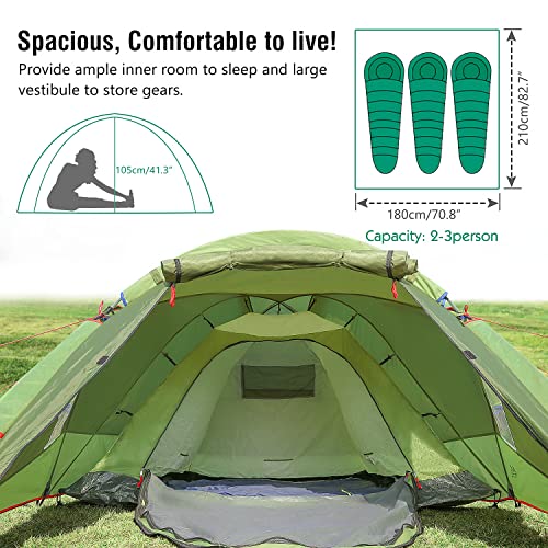Waterproof Dome Tent 3 Person O42986