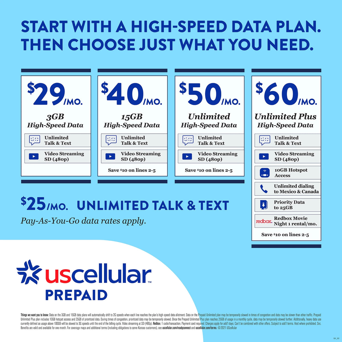 UScellular $50 Direct Top Up D285094