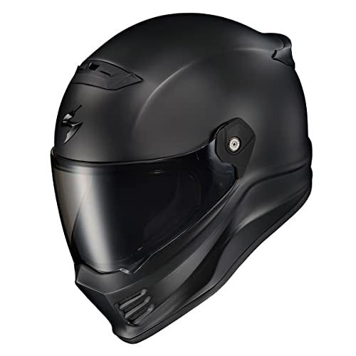 Matte Black Full Face Motorcycle Helmet DOT ECE 22.06 Approved H1078