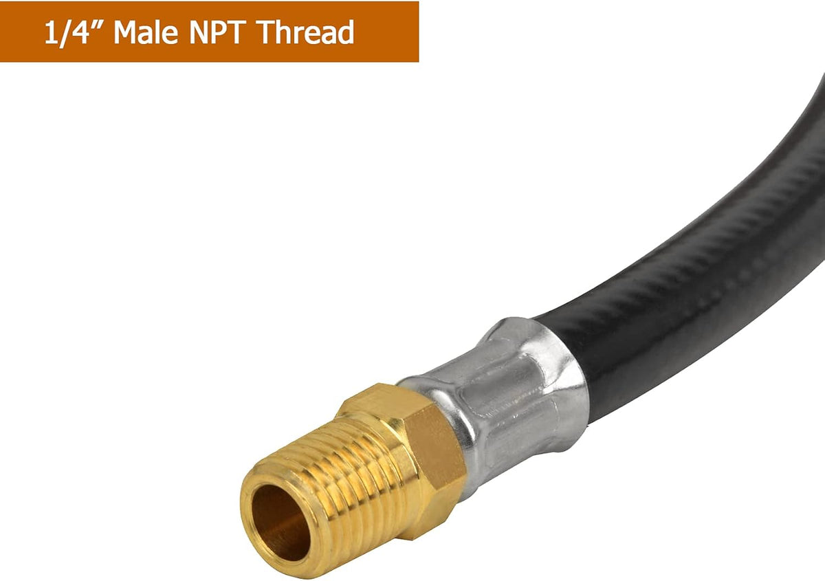 Vertical Two Stage Propane Regulator with 5Ft 1/4 NPT × POL Connection Propane Hose C152