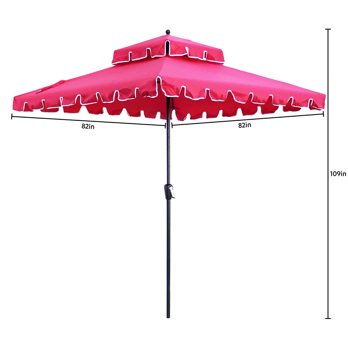 7' Square Beach Umbrella B160612
