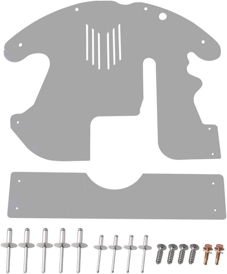 Catalytic Converter Protection Shield Aluminum Anti Theft Shield Car Security Silver A2367