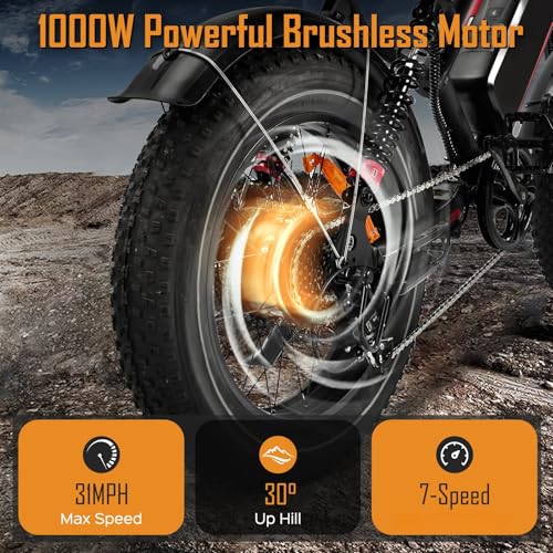1000W 20" Fat Tire Electric Bike Z304