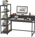 Computer Desk with 5 Tier Shelves 47 Inch H95723