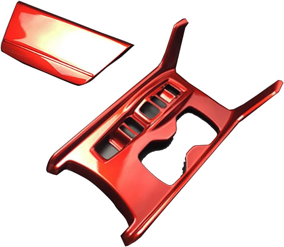 ABS Carbon Fiber Style Gear Shift Panel Cover Water Cup Holder Cover Interior Trim L28112