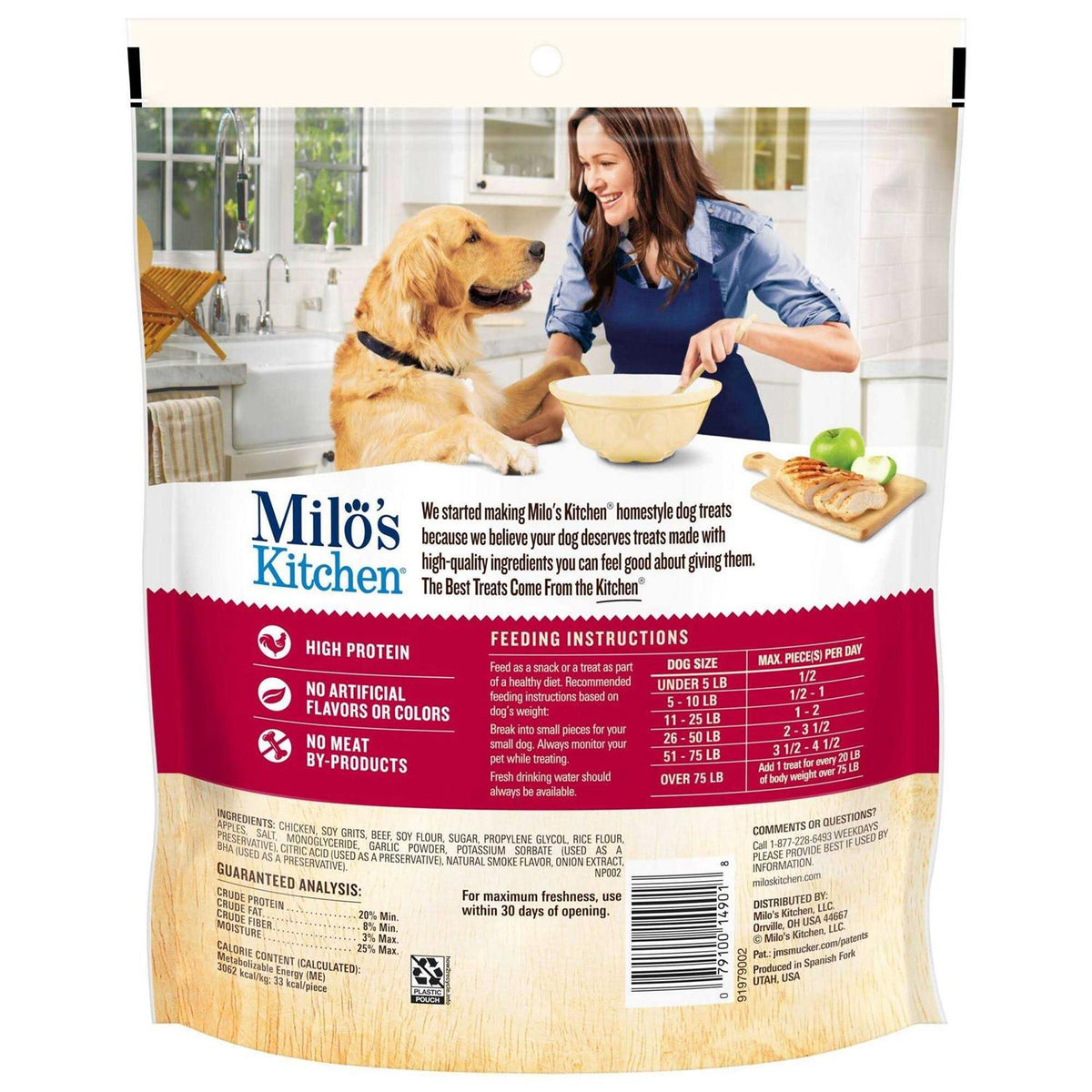 Chicken Apple Sausage Slices Dog Treats V30678