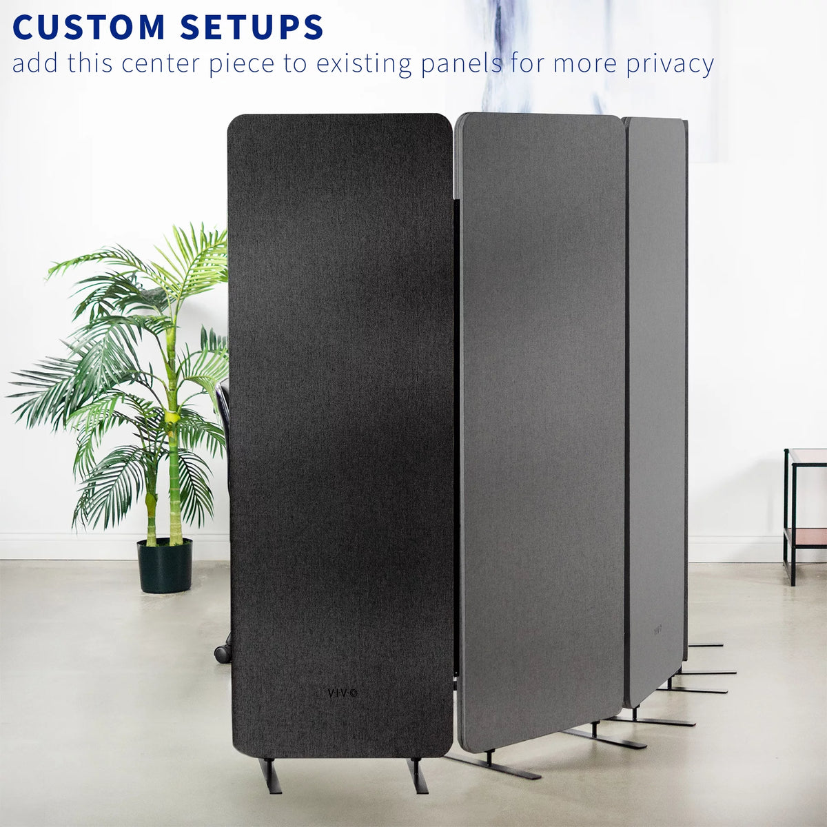 Dark Gray 24 x 66 inch Privacy Panel Room Divider F159128