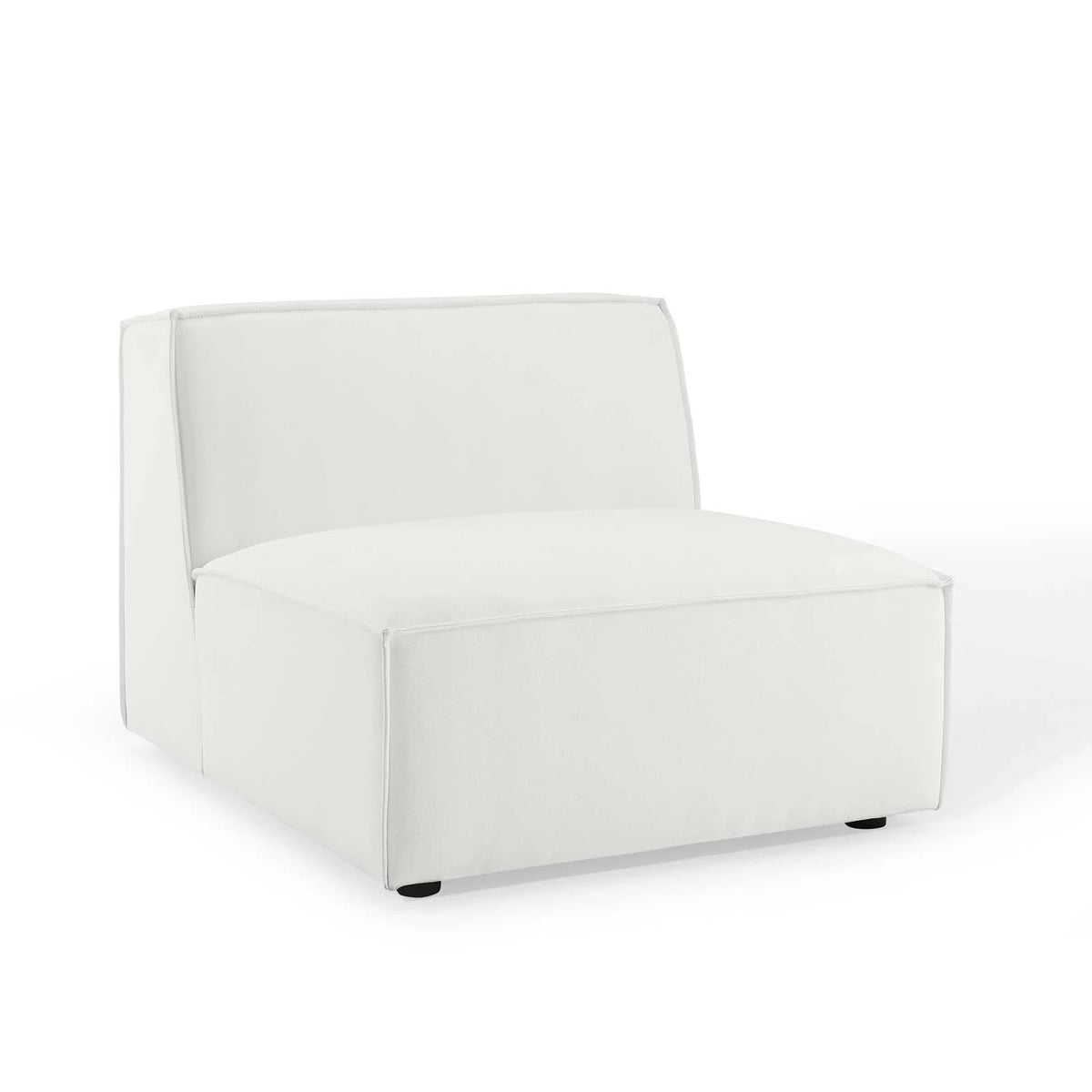 White 6-Piece Fabric Sectional Sofa Z721