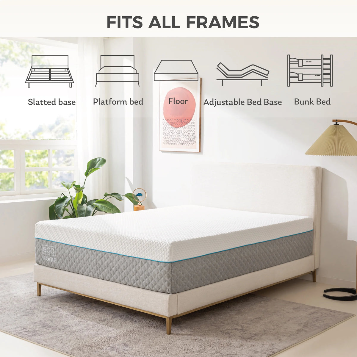 14 inch Queen Gel Memory Foam Mattress W198