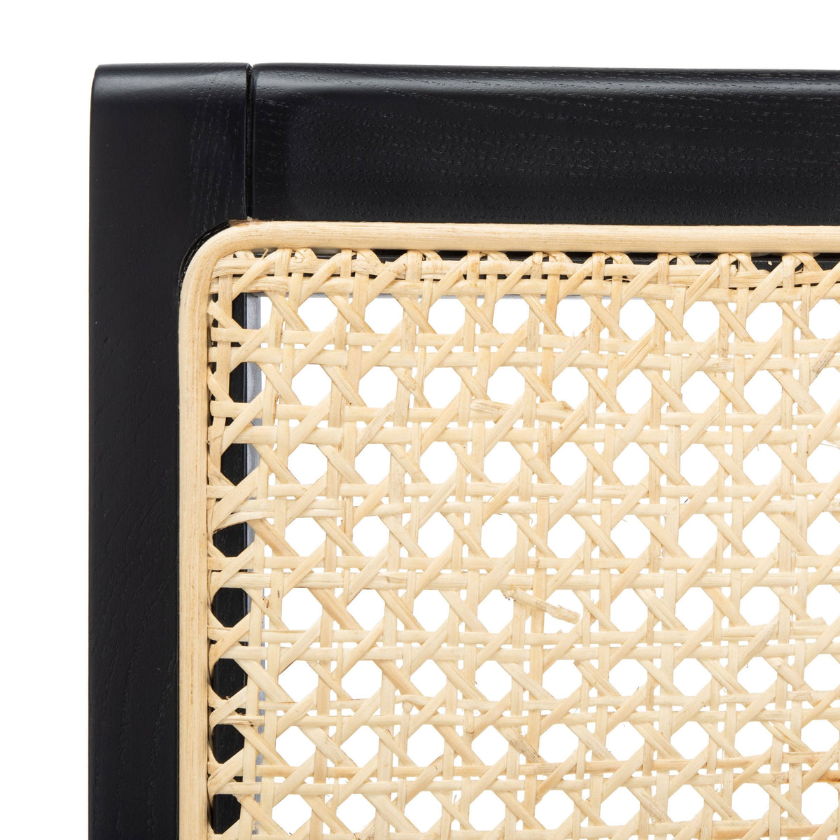 Black Natural Cane Dining Chair Set of 2 D245720