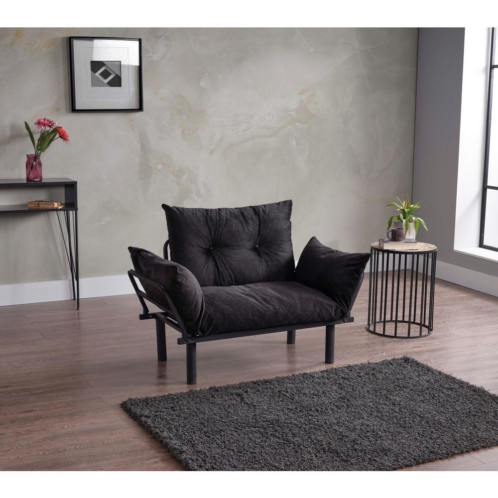 Black Loveseat W73542