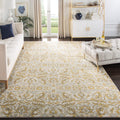 10' x 14' Ivory & Gold Area Rug K1735