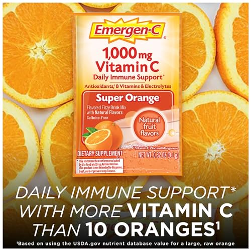 1000mg Vitamin C Powder, Pink Lemonade Flavor - 30 Count (Pack of 12) K1917