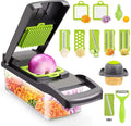 Food Chopper 8 Blade Vegetable Slicer with Container X97706