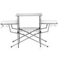 White Aluminum Foldable Camping Table J94241