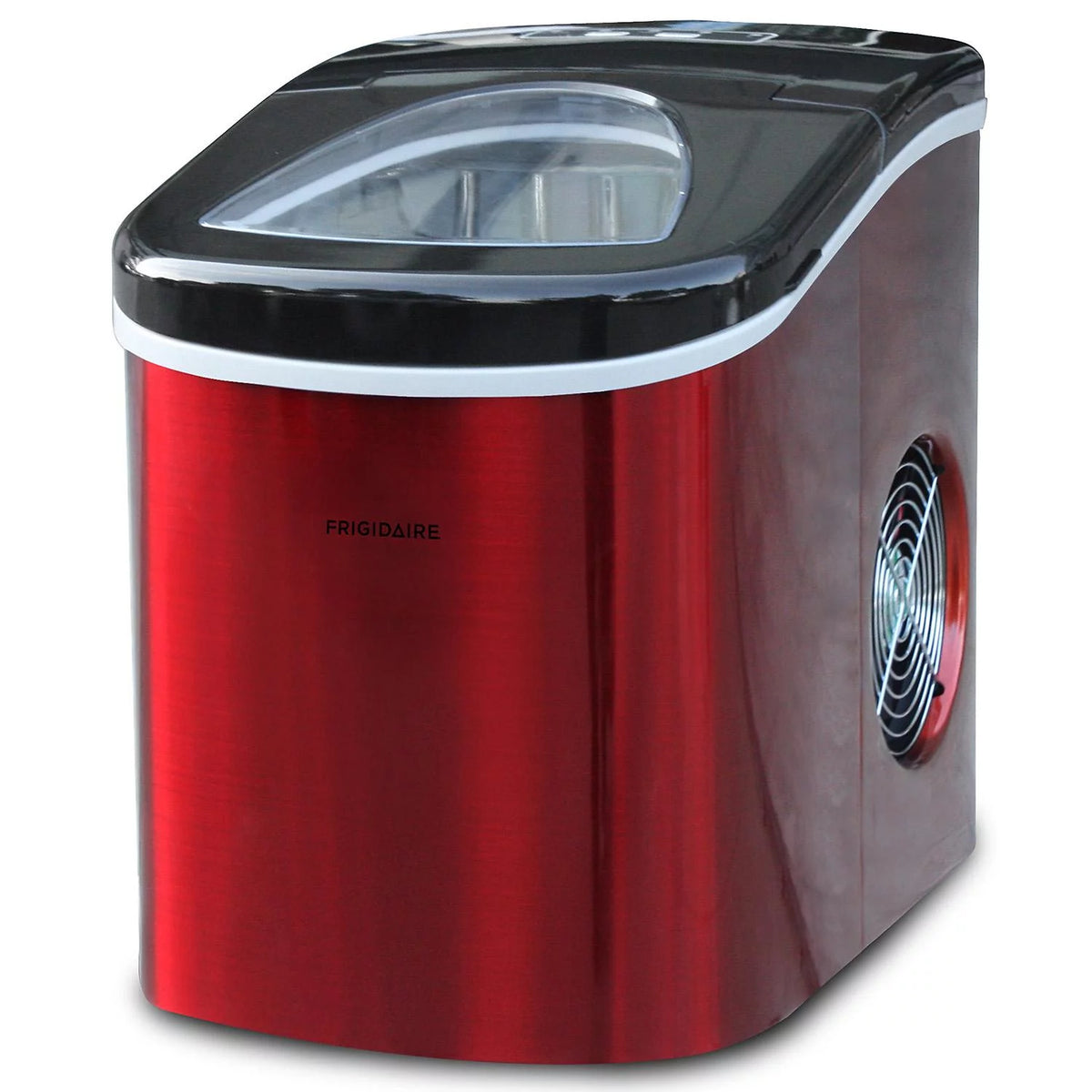 Countertop Ice Maker Red Stainless Steel E49371