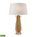 Blue Blown Glass Table Lamp with LED Bulb M625669