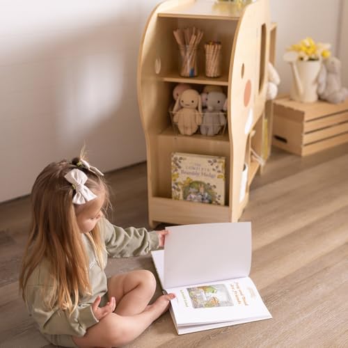 2-Tier Bookshelf and Toy Storage Organizer with Book Rack A692